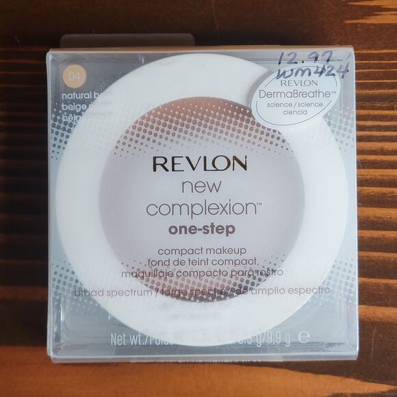 REVLON New Complexion One-Step Compact Makeup SPF 15 NATURAL BEIGE 04✨️NEW✨️ - Picture 1 of 10